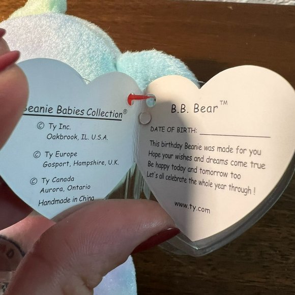 B.B. Bear the Bear Beanie Baby - Ty Beanie Baby -  Style Number #09398 - Picture 4 of 9